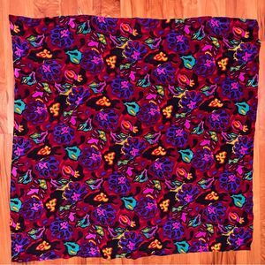 Silk scarf 39X39 🖤 jewel tone colors